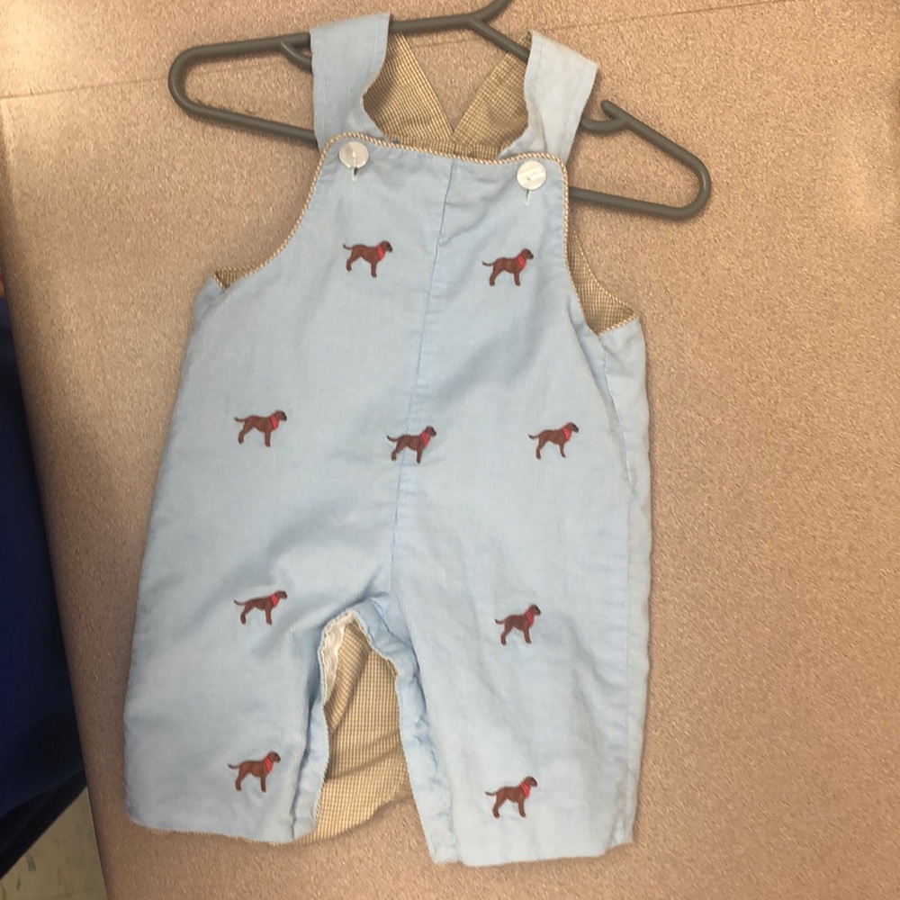 Like new condition reversible overalls